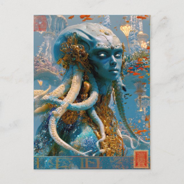Cartão Postal Beleza Alien - Octavia (Frente)