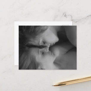 Cartão Postal Beleza das mulheres, BW, Lesbi, arte, fotografia,