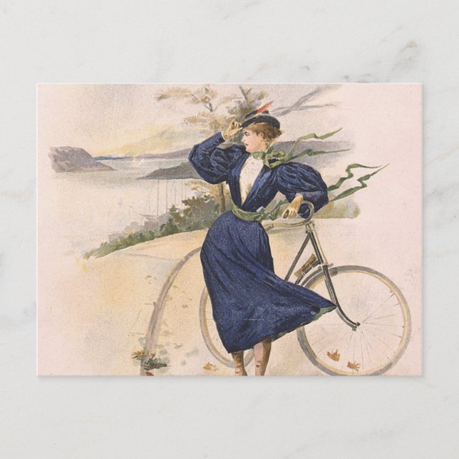 Cartão Postal Beleza de bicicleta de topo (Frente)