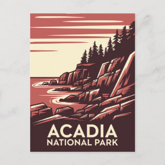 Cartão Postal Beleza do Parque Nacional Acadia