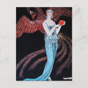 CARTÃO POSTAL BELEZA E FÊNIX, DESIGNER DE MODA ARTISTA DE MAQUIA