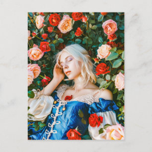 Cartão Postal Beleza Sonora Entre Rosas