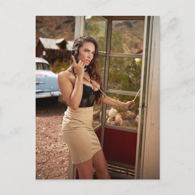 Cartão Postal Beleza trançada na rota 66 foto (Frente)