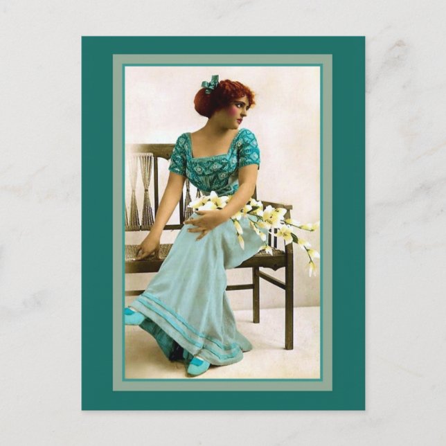 Cartão Postal Beleza vitoriana, foto restaurada (Frente)