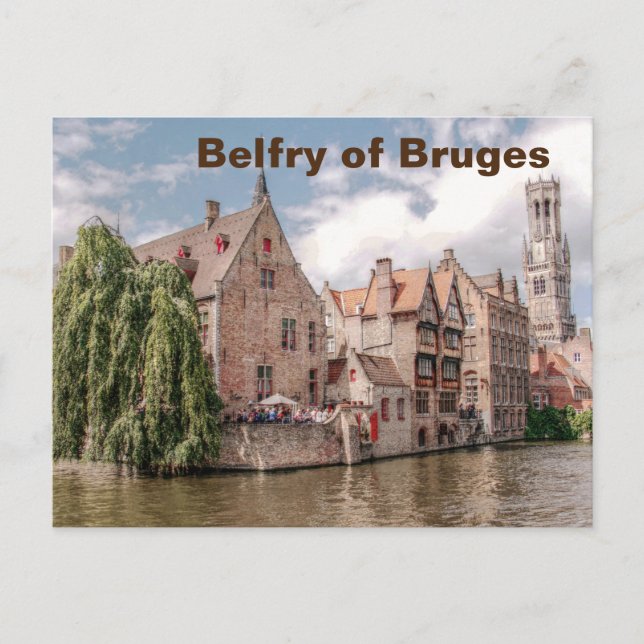 Cartão Postal Belfry de Bruges (Frente)