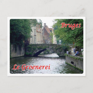 Cartão Postal Bélgica - Bruges - Le Groenerei -
