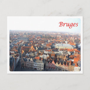 Cartão Postal Bélgica - Bruges - Vue Du Beffroi -