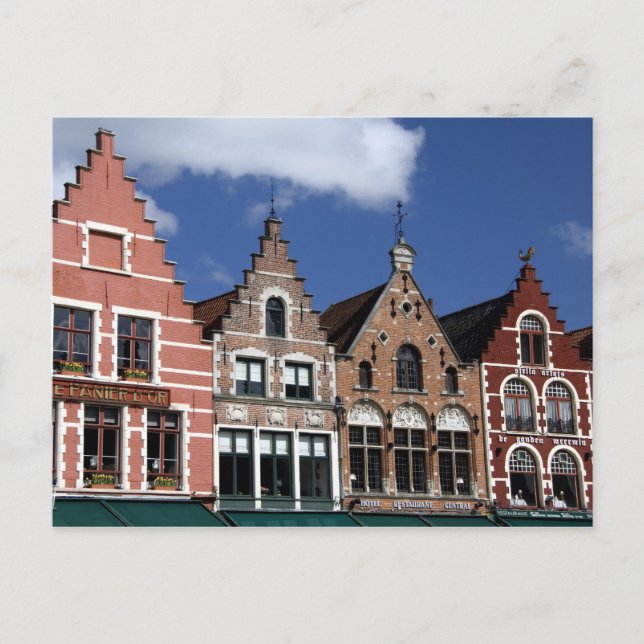 Cartão Postal Bélgica, Brugge (Brug ou Bruge). UNESCO 2 (Frente)