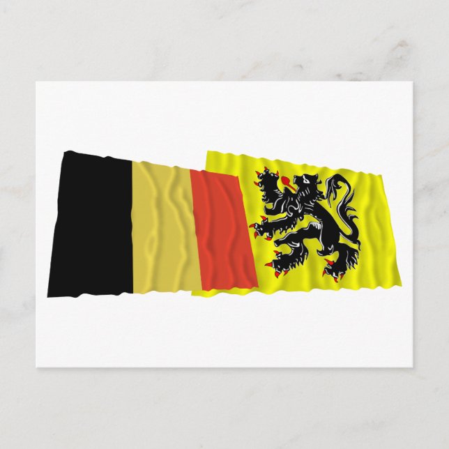 Cartão Postal Bélgica e Flandres (Frente)