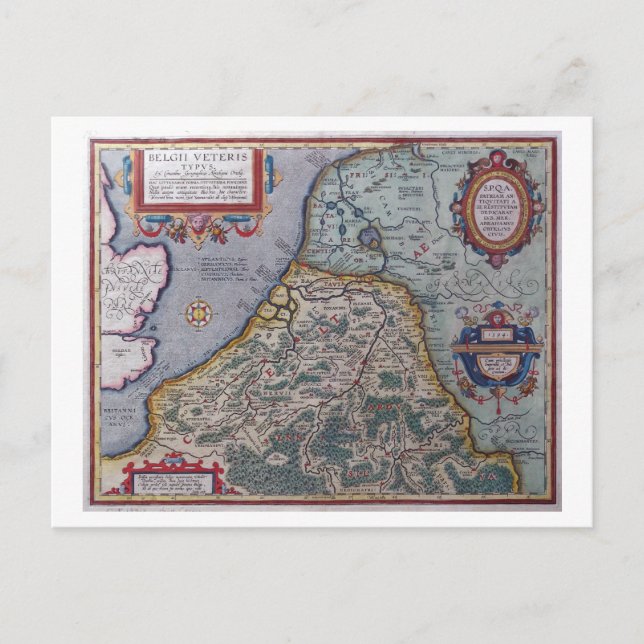 Cartão Postal Bélgica e Holanda (Frente)