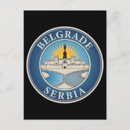 Cartão Postal Belgrado Sérvia Europa Oriental