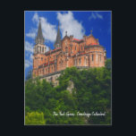 Cartão Postal Belíssima Espanha Norte - Covadonga<br><div class="desc">Bela Basilica de Papais noeis Maria na Espanha de Covadonga</div>