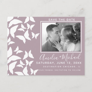 Cartão Postal Belíssima Foto Blush White Mariposas