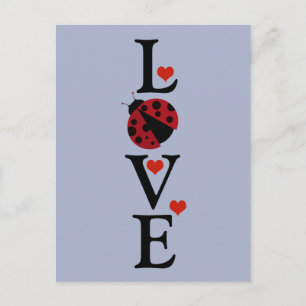 Cartão Postal belíssima joaninha