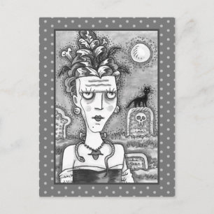 CARTÃO POSTAL BELÍSSIMO MONSTRO FRANKENELLA ASSOMBRADO, TÚMULOS,