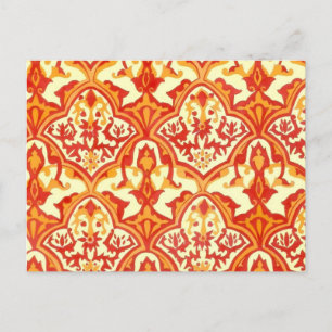 CARTÃO POSTAL BELÍSSIMO PADRÃO - VERMELHO & LARANJA