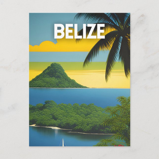 Cartão Postal Belize (Frente)