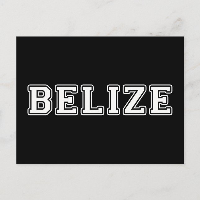 Cartão Postal Belize (Frente)