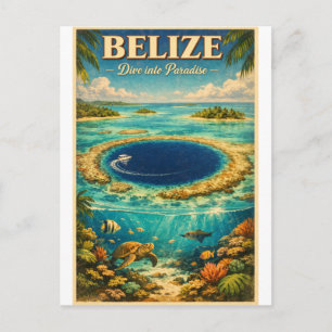 Cartão Postal BELIZE – Mergulhe no Paraíso