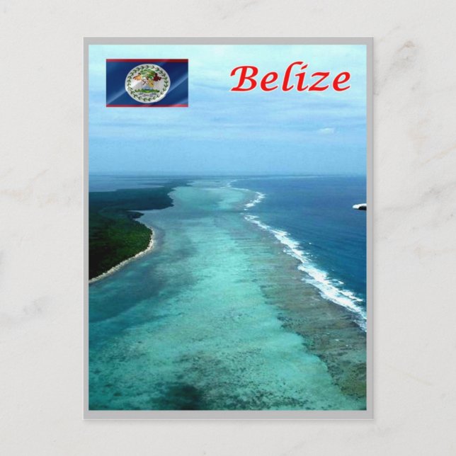 Cartão Postal Belize - Recife da Barreira - (Frente)