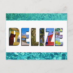 Cartão Postal Belize Tropical Beach Blue Ocean FoViagem
