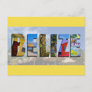 Cartão Postal Belize Tropical Beach Blue Ocean FoViagem