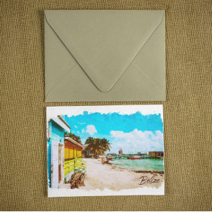 Cartão Postal Belize Tropical Paradise Viagem