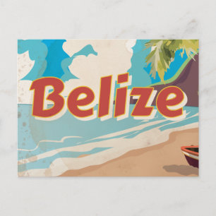 Cartão Postal Belize Viagens vintage