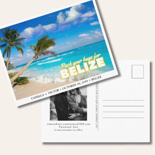 Cartão Postal Belize Wedding Island Salve o Cartão-Postal