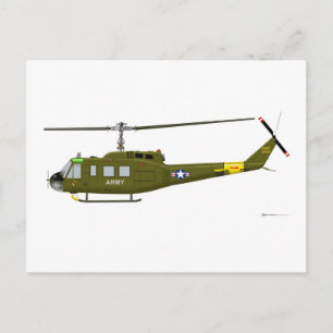 Cartão Postal Bell UH-1D Iroquois