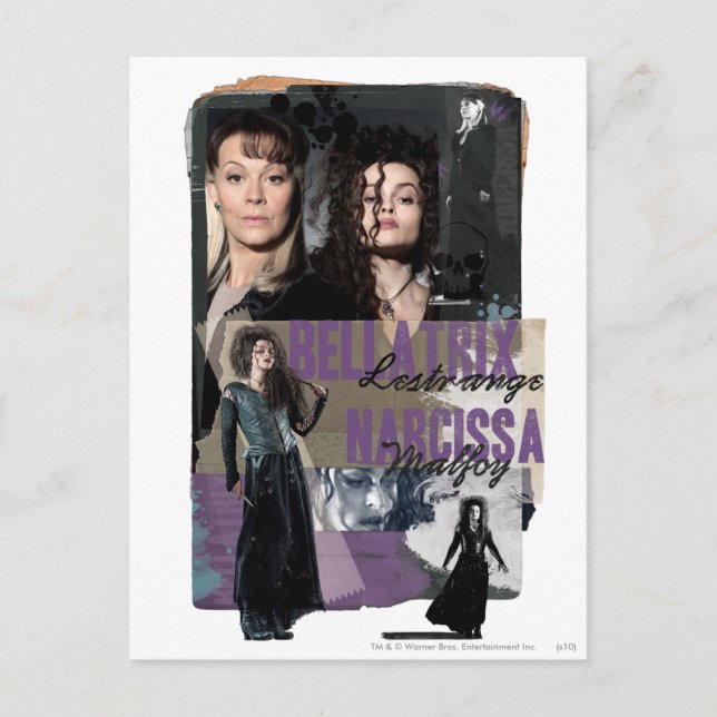 Cartão Postal Bellatrix Lestrange e Narcissa Malfoy (Frente)