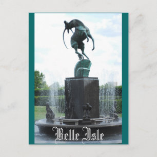 Cartão Postal Belle Isle Fountain