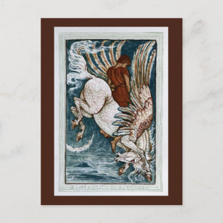 Cartão Postal Bellerofão no Pegasus