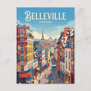 Cartão Postal Belleville França
