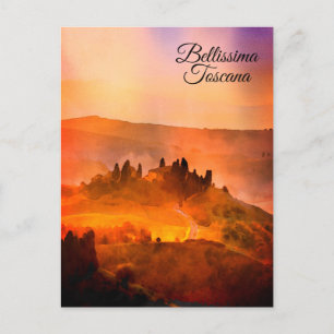 Cartão Postal *~* Bellissima Toscana Toscana Língua Italiana P