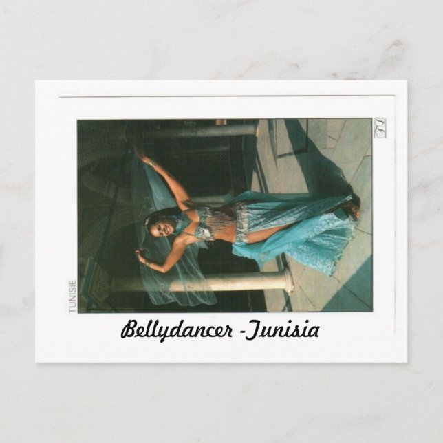 CARTÃO POSTAL BELLYDANCER - TUNÍSIA (Frente)