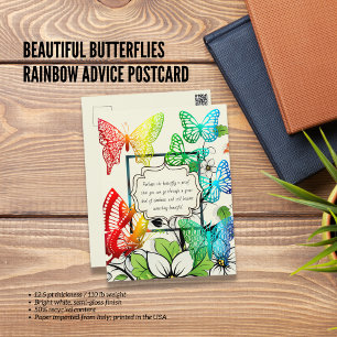 Cartão Postal Belo Cartão-postal do Rainbow Advice
