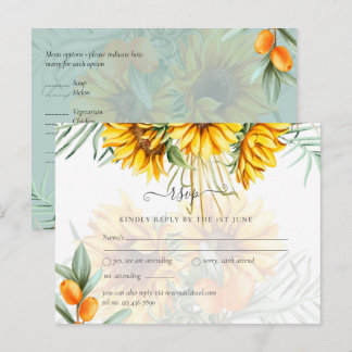 Cartão Postal Belo Casamento de Grama de Flores Solares