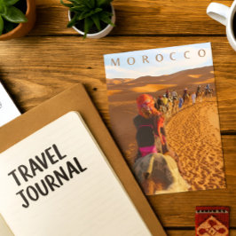 Cartão Postal Belo Deserto de Marrocos Sahara Camel Trip