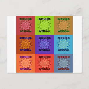 Cartão Postal Belo Impressão de arte Pop: Enriquecida