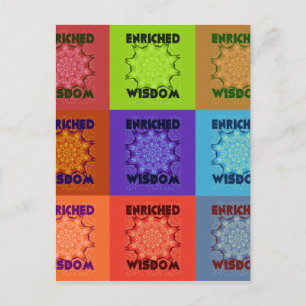 Cartão Postal Belo Impressão de arte Pop: Enriquecida