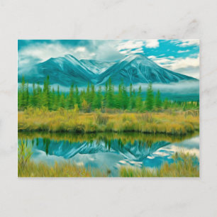 Cartão Postal Belo lago Moraine em Banff National Park.jpg