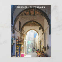 Cartão Postal Belo Marrocos Blue Old City Souvenir
