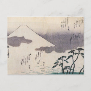 Cartão Postal Belo Monte Fuji no Japão por volta de 1800