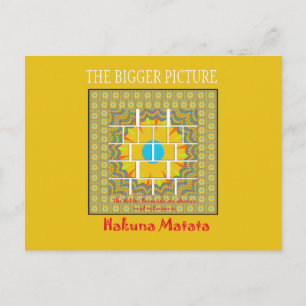 Cartão Postal Belo ouro amarelo incrível design gráfico