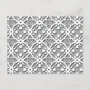 Cartão Postal Belo padrão retrorreflector elegante
