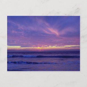 Cartão Postal Belo pôr do sol: Mission Beach, San Diego, Califo