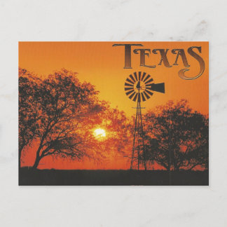 Cartão Postal Belo Sunset do Texas