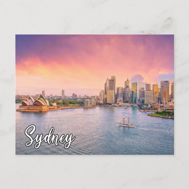 Cartão Postal Belo Sydney, Austrália (Frente)