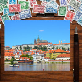 Cartão Postal Belo tiro em Praga, República Checa